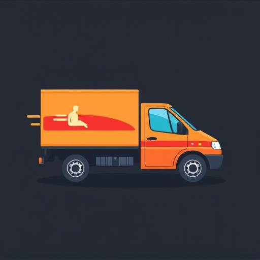 Icon of a delivery truck, representing fast and reliable delivery.